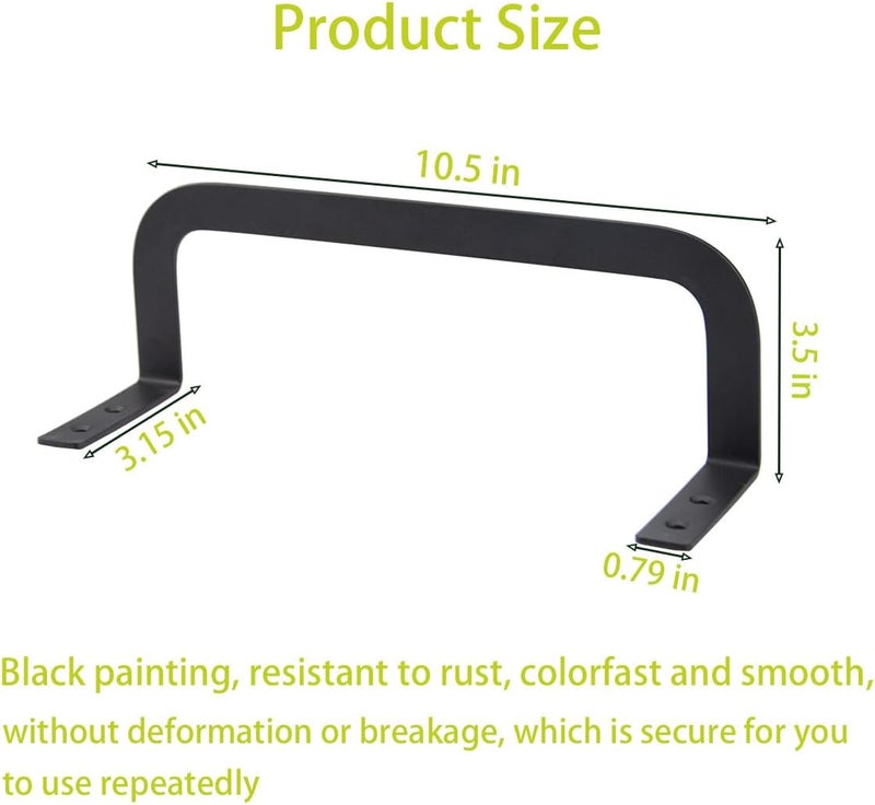 YZMLOL Mattress Slide Stopper (2 Pcs), Metal Retainer Bar, Bracket Prevents Mattress Sliding - Black - Image 4